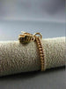 ESTATE .27CT DIAMOND 18KT ROSE GOLD HANDCRAFTED FLOWER HANDBAG FLOATING FUN RING