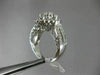 ESTATE LARGE 2CT DIAMOND 14K WHITE GOLD CLUSTER OPEN HALO FILIGREE COCKTAIL RING
