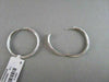 ESTATE 1.0CT DIAMOND HOOP EARRINGS 14K WHITE GOLD 30mm SIMPLY BEAUTIFUL!!!!!!!!!