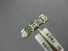 .75CT DIAMOND 14KT WHITE GOLD PRINCESS & BAGUETTE WEDDING ANNIVERSARY RING #1197