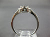 ESTATE WIDE .54CT DIAMOND 18K WHITE GOLD 3D CLASSIC CLUSTER FLOWER FILIGREE RING