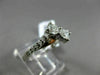 ESTATE .60CT DIAMOND 14KT WHITE GOLD 3D 2 STONE CRISS CROSS COMPANION LOVE RING