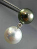 EXTRA LARGE .28CT DIAMOND AAA SOUTH SEA & TAHITIAN PEARLS 18KT GOLD 3D EARRINGS