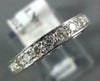 ESTATE .35CT DIAMOND 14KT WHITE GOLD ROUND HEART FILIGREE ANNIVERSARY RING #1208
