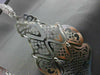 ESTATE LARGE .60CT DIAMOND 14K WHITE GOLD 3D PAVE OPEN FILIGREE HANGING EARRINGS