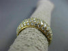 ESTATE 1.53CT DIAMOND 18KT YELLOW GOLD 3D SEMI ETERNITY WEDDING ANNIVERSARY RING
