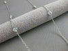 ESTATE 1.20CTW DIAMONDS BY THE YARD 14KT WHITE GOLD STATION NECKLACE 18" #21544