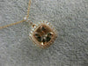 1.58CT DIAMOND & AAA MORGANITE 14KT ROSE GOLD 3D HALO FILIGREE MILGRAIN PENDANT