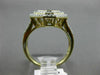 WIDE .50CT WHITE & CHOCOLATE FANCY DIAMOND 14KT TWO TONE GOLD DDOUBLE HALO RING