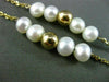 ESTATE PEARL 14KT YELLOW GOLD 3D MULTI PEARL BY THE YARD BEAD NECKLACE #24941