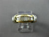 ESTATE .60CT DIAMOND 14KT WHITE & YELLOW GOLD 3D WEDDING ANNIVERSARY RING #1001
