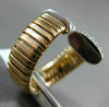 ESTATE LARGE .50CT DIAMOND 18KT 2 TONE GOLD 3D FLEXIBLE CRISS CROSS FUN RING VVS