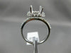 LARGE .72CT DIAMOND 14KT WHITE GOLD EMERALD CUT HALO SEMI MOUNT ENGAGEMENT RING