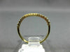 ESTATE .20CT DIAMOND 14KT YELLOW GOLD 3D FLEXIBLE SEMI ETERNITY ANNIVERSARY RING