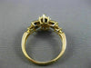 ESTATE .98CT DIAMOND & SAPPHIRE 14KT WHITE & YELLOW GOLD 3D HALO ENGAGEMENT RING