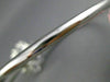 ESTATE LARGE 5.30CT DIAMOND & SAPPHIRE 14KT WHITE GOLD 3D FLOWER BANGLE BRACELET