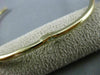 ESTATE .30CT DIAMOND 14K WHITE & YELLOW GOLD PAST PRESENT FUTURE BANGLE BRACELET