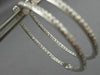 ESTATE 1.42CT ROUND DIAMOND 14KT WHITE GOLD 3D INSIDE OUT HOOP EARRINGS #18562