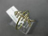 ESTATE WIDE .12CT ROUND DIAMOND 14KT YELLOW GOLD 3D LUCKY FISH SKELETON FUN RING