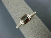 ESTATE .62CT DIAMOND & AAA EXTRA FACET MORGANITE 14KT WHITE GOLD BEZEL FUN RING