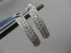 ESTATE LARGE 5.62CT DIAMOND 18KT WHITE GOLD MULTI ROW DOUBLE SIDED HOOP EARRINGS