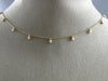ESTATE .50CT DIAMOND 14KT ROSE GOLD 3D CLASSIC BY THE YARD FLOATING FUN NECKLACE