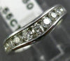 ESTATE WIDE .55CT ROUND DIAMOND 14KT WHITE GOLD "V" SHAPE ANNIVERSARY RING #1943