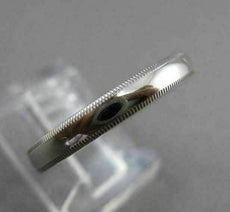 ESTATE 14KT WHITE GOLD MILGRAIN CLASSIC WEDDING ANNIVERSARY BAND RING 3mm #23246