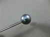 ESTATE AAA TAHITIAN GREY PEARL 14KT YELLOW GOLD 10mm FLORAL STUD EARRINGS #25130