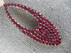 EXTRA LARGE 4.02CT DIAMOND & AAA RUBY 18KT ROSE GOLD OVAL ELONGATED FUN PENDANT