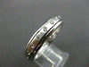 ESTATE WIDE .40CT DIAMOND 14K WHITE GOLD ROTATING ETOILE ANNIVERSARY RING #14350