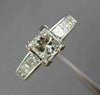 ESTATE EGL 1.70CT PRINCESS DIAMOND 14K WHITE GOLD CLASSIC ENGAGEMENT RING #25520