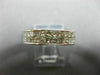 ESTATE 2.31CT PRINCESS DIAMOND 14K WHITE GOLD 3D 2 ROW ETERNITY ANNIVERSARY RING