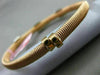 ESTATE .75CT DIAMOND 14KT WHITE & ROSE GOLD SQUARE MESH FLEXIBLE BANGLE BRACELET