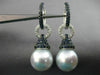 LARGE 1.57CT DIAMOND AAA SAPPHIRE & SOUTH SEA PEARL 18KT WHITE GOLD 3D EARRINGS