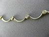 ESTATE .80CT DIAMOND 14KT W&Y GOLD SEMI CIRCLE FLOATING NECKLACE AMAZING #1689