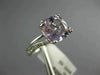 ESTATE 3.22CT DIAMOND & AAA AMETHYST 14KT WHITE GOLD CUSHION CUT SOLITAIRE RING