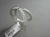 ESTATE 1.0CT DIAMOND HOOP EARRINGS 14K WHITE GOLD 30mm SIMPLY BEAUTIFUL!!!!!!!!!