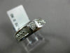ESTATE .72CT ROUND DIAMOND 14KT WHITE GOLD SEMI BEZEL SOLITAIRE MENS PINKY RING