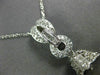 ESTATE .40CT DIAMOND & AAA TAHITIAN PEARL 18K WHITE GOLD FILIGREE PENDANT #21600