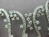 ESTATE LARGE 4.90CT DIAMOND 14KT WHITE GOLD ETERNITY WAVE NECKLACE