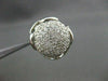ESTATE LARGE 1.82CT DIAMOND 14KT WHITE GOLD CIRCULAR DOME SHAPED RING AMAZING!!