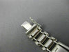 ESTATE WIDE & LONG 14KT WHITE GOLD HANDCRAFTED ITALIAN MENS BRACELET #22779