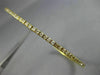 ESTATE 1.1CT DIAMOND 14K YELLOW GOLD CLASSIC SEMI ETERNITY ROUND BANGLE BRACELET