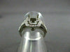ESTATE .50CT DIAMOND 14KT WHITE GOLD HALO SETTING SEMI MOUNT ENGAGEMENT RING 435