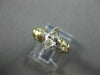 ESTATE .72CT DIAMOND 14KT WHITE & YELLOW GOLD MARQUISE ENGAGEMENT RING #15713