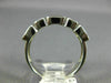 ESTATE 1.05CT AAA CITRINE 14KT WHITE GOLD 3D 5 STONE CUSHION CUT SQUARE FUN RING
