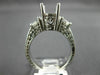 ESTATE .40CT DIAMOND 14KT WHITE GOLD 3D FILIGREE SEMI MOUNT ENGAGEMENT RING #937