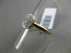 ESTATE WIDE .15CT ROUND DIAMOND 14KT ROSE GOLD 3D OVAL PAVE CLASSIC RING FG VSSI