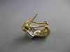 ESTATE 1.16CT DIAMOND 14K TWO TONE GOLD CLASSIC PRINCESS CLIP ON EARRINGS #18198